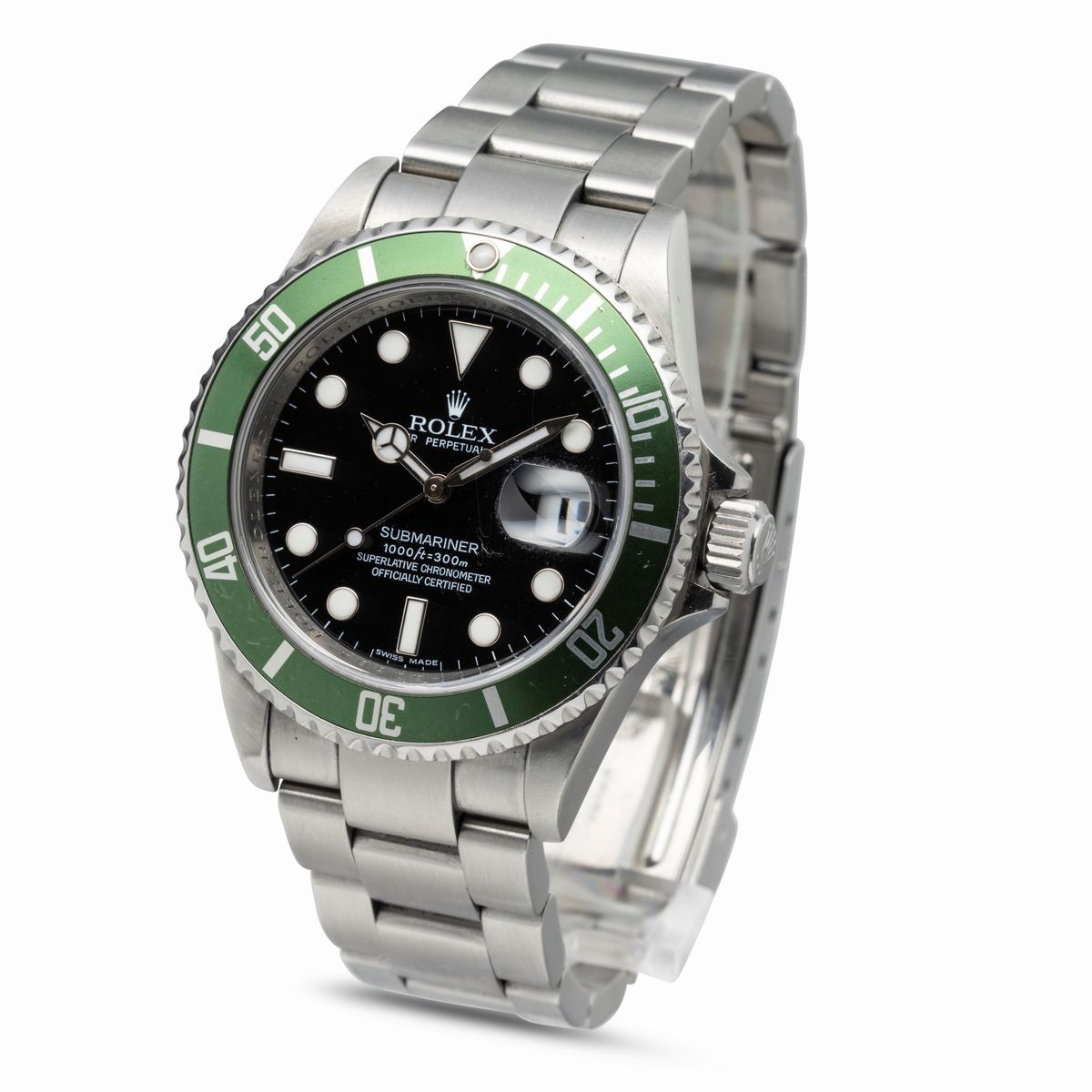Rolex - Iconico e Sportivo Submariner 16610 LV del 50° Anniversario, con Ghiera Girevole Verde, i...