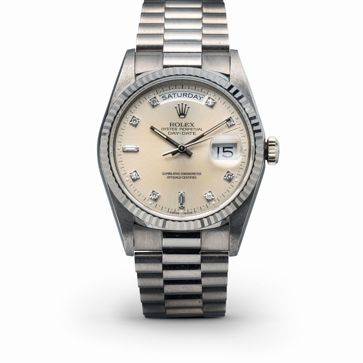 Rolex oro bianco e on sale diamanti