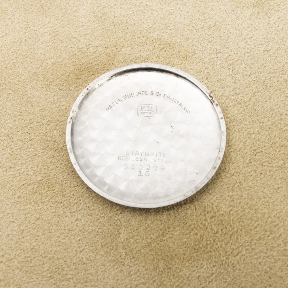 Patek Philippe - Estremamente Raro Calatrava Ref 96 in Acciaio Prima Serie, Quadrante Argentè con...