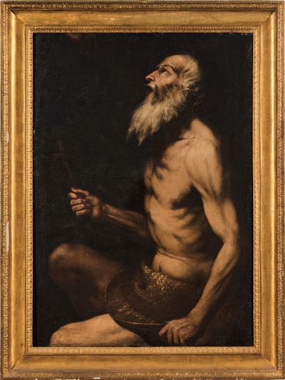 Scuola Napoletana del XVII Secolo San Paolo Eremita