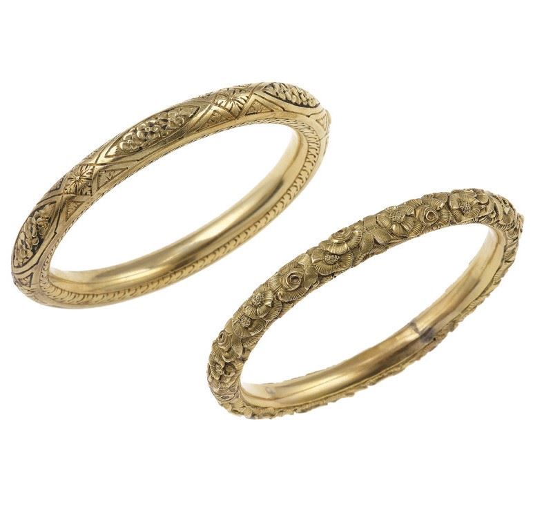 Two gold bangles  - Auction Fine Jewels - Cambi Casa d'Aste