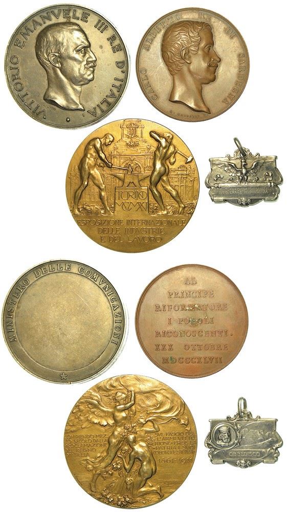 CASA SAVOIA. Lotto di quattro medaglie.
