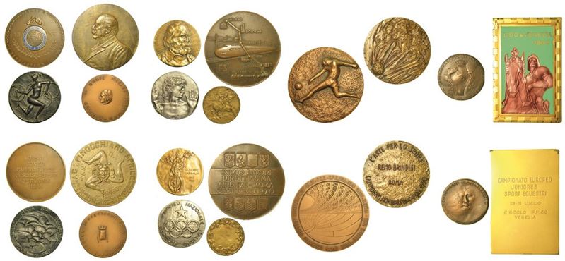 VARIE. Lotto di dodici medaglie.  - Auction Numismatics - Medals and popes - II - Cambi Casa d'Aste