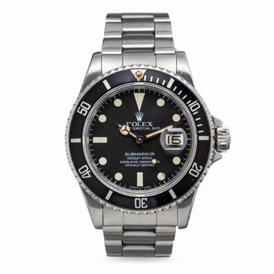 Raro Submariner Ref 16800 Transizionale in Acciaio Inossidabile con Vetro Zaffiro e Quadrante Ner...