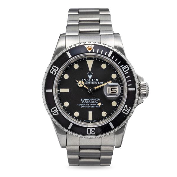 Rolex - Rare Submariner ref 16800 Transitional Stainless Steel with Sapphire Crystal and matte black dial tritium markers