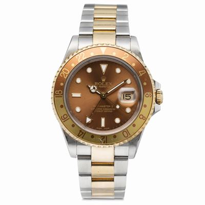 Intrigante Gmt Master II Ref 16713 "occhio di Tigre" in Acciaio e Oro con Ghiera Girevole Bicolor...