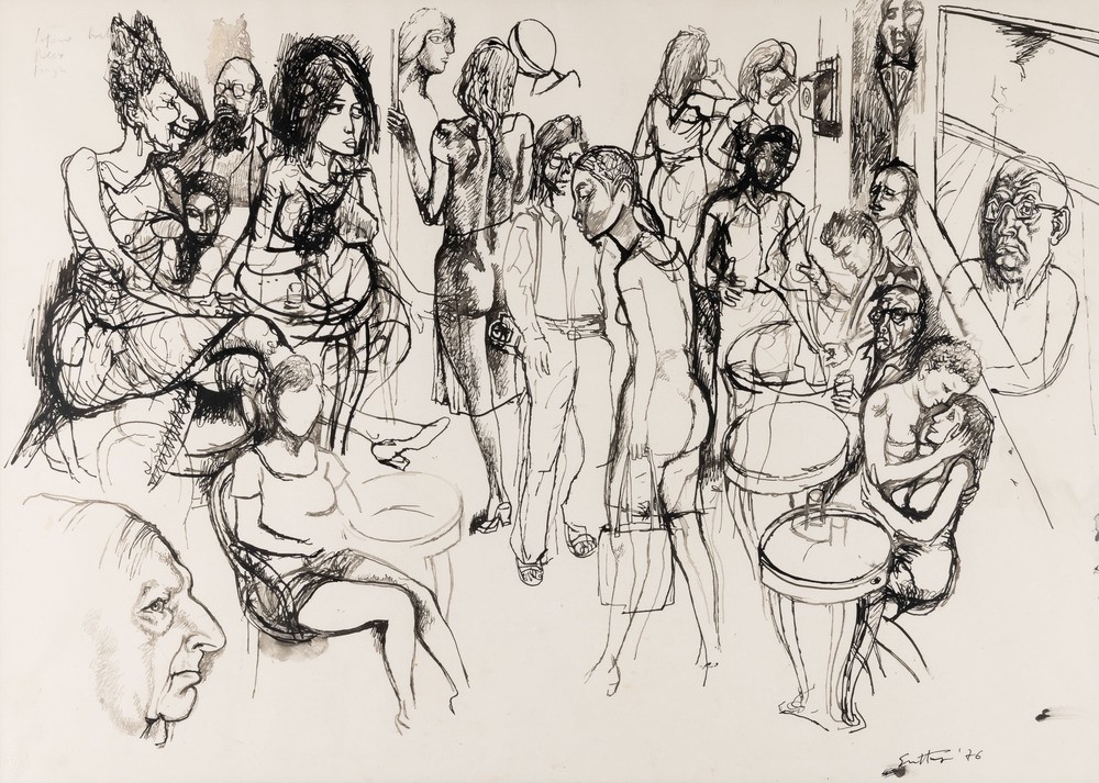 Renato Guttuso - Caffè Greco