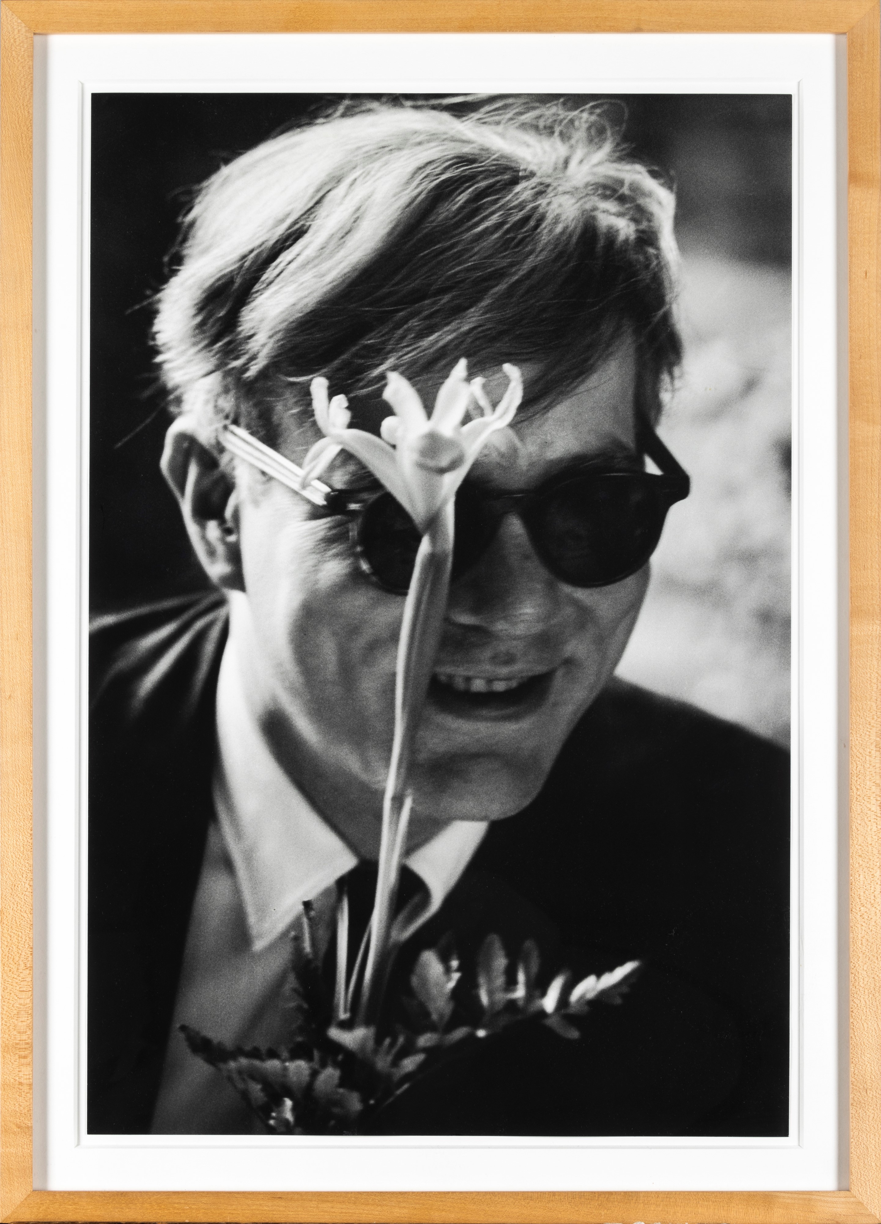 Dennis Hopper - Andy Warhol (with Flower, Smiling)