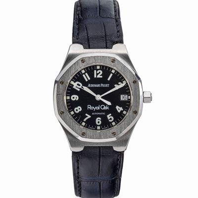 Fine e Ricercato Royal Oak Ref 14800st Quadrante Nero "military Dial" con Numeri Arabi Luminosi e...