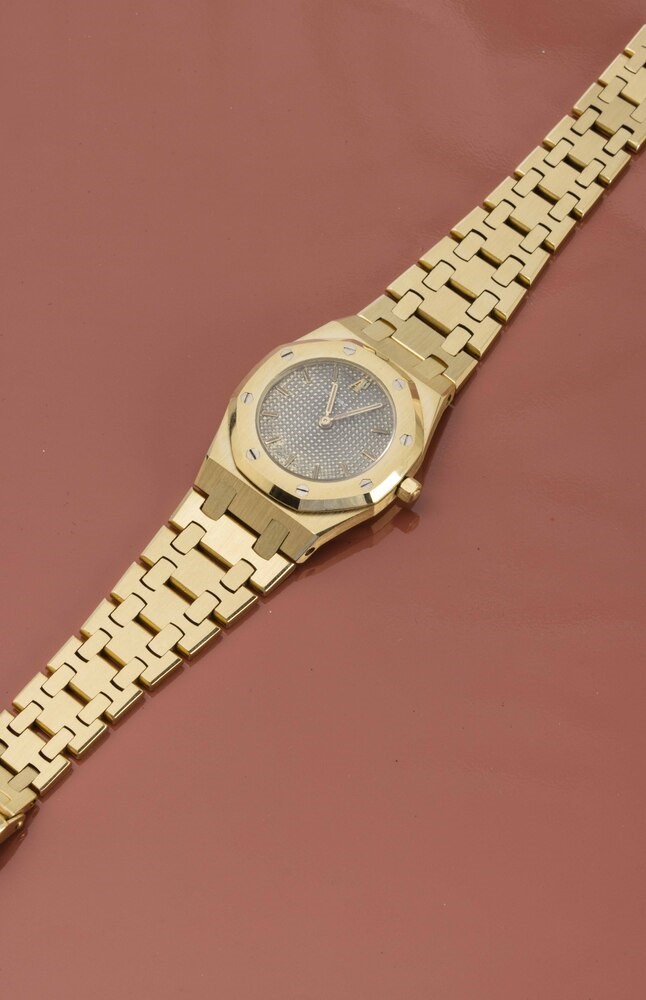 Audemars Piguet - Elegante e Raffinato Royal Oak Lady Ref 6007 Ba in Oro Giallo 18k, Quadrante Vi...