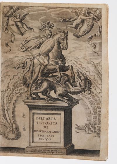 Mascardi Agostino Dell'arte Historica... Trattati 5. in Roma per Giacomo Facciotti 1636.