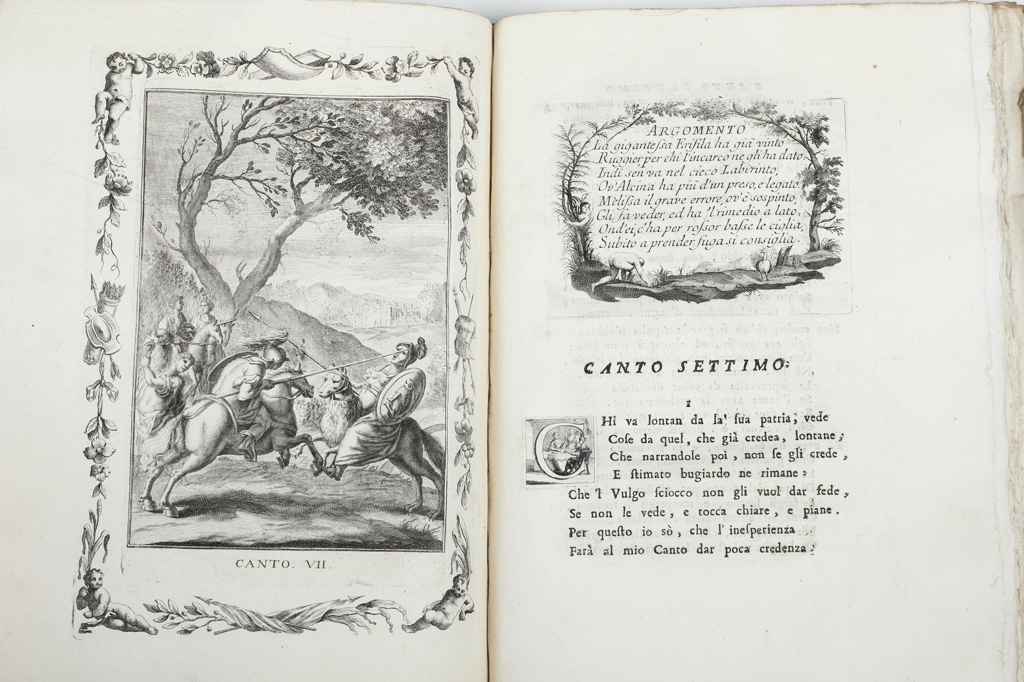 Ludovico Ariosto Orlando Furioso... Tomi Dall'1 al 4, in Venetia, Presso Antonio Zatta, 1772-1773