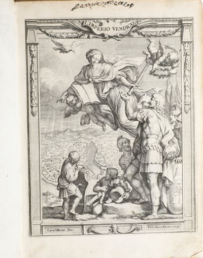 Caraccio Antonio L'imperio Vedicato Poema Eroico... in Roma per Gio Battista Bussotti, 1679.
