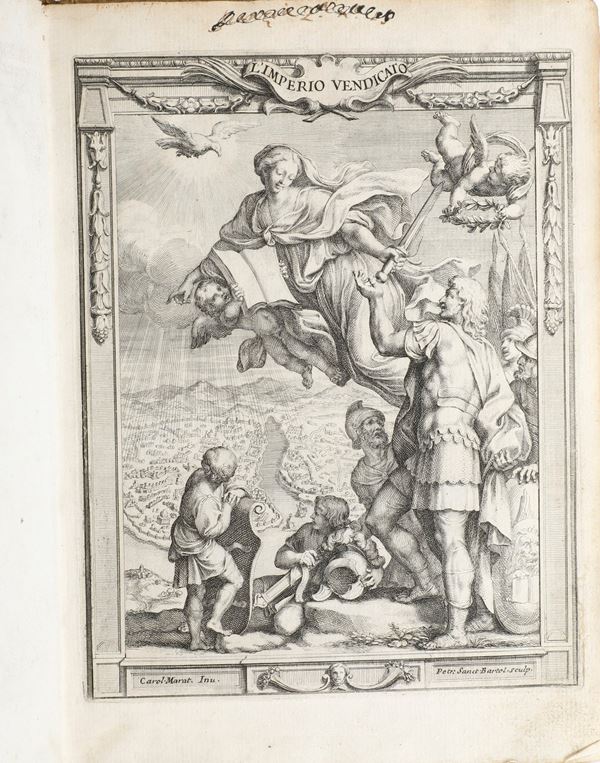 Caraccio Antonio L'imperio vedicato poema eroico... in Roma per Gio Battista Bussotti, 1679.