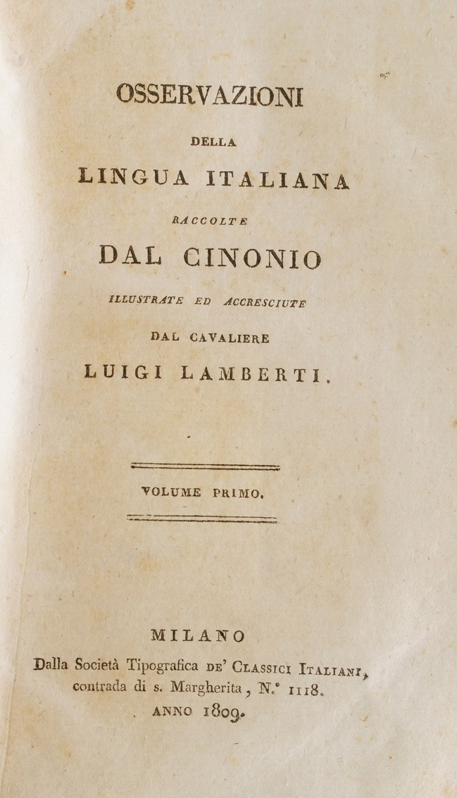 Classici Italiani - Edizione del Secolo XIX Raccolta di Classici Italiani, Stampati a Milano nell...