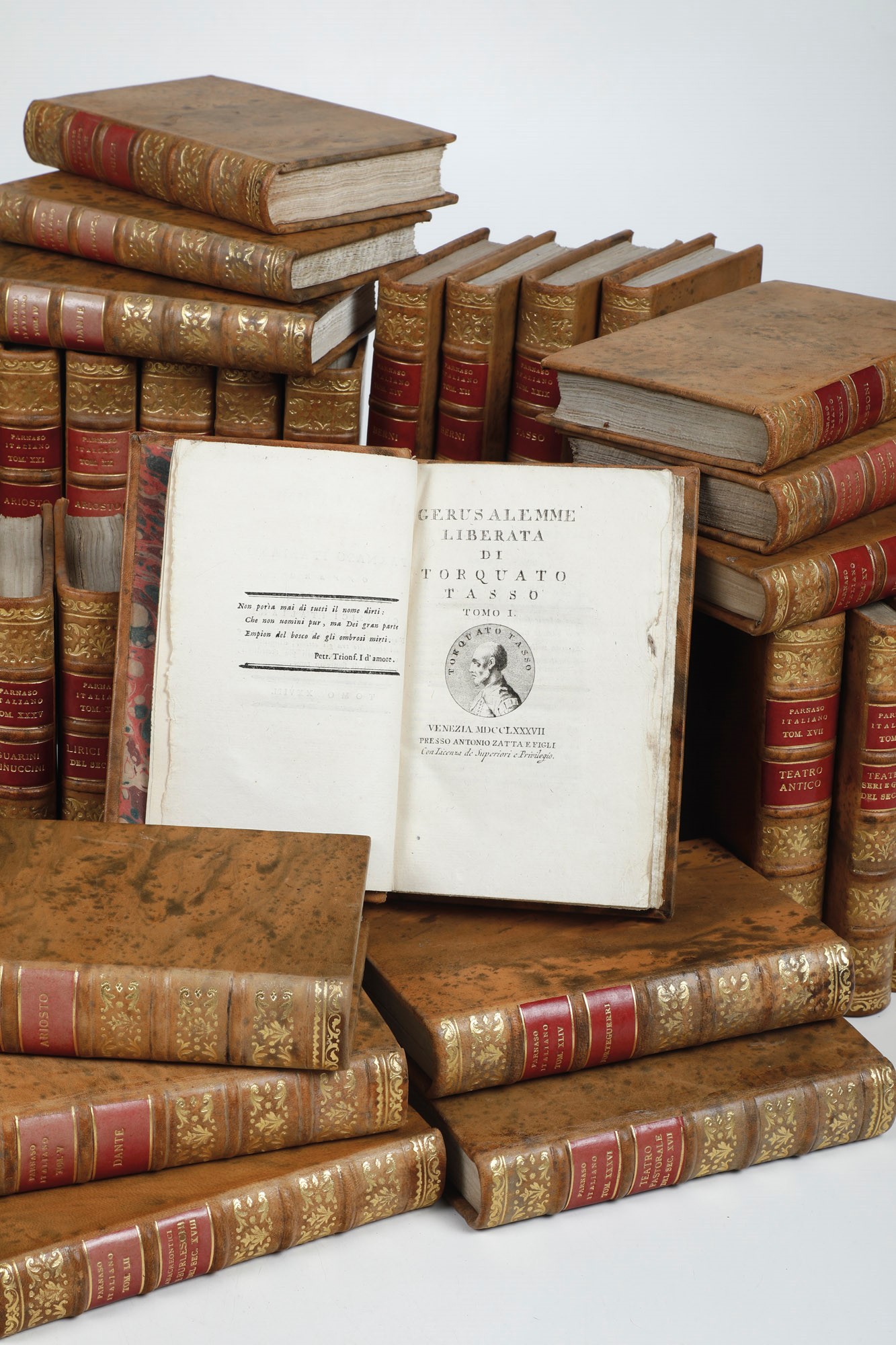 Raccolta di Classici Italiani delle Letteratura Parnaso Italiano. Venezia, Presso Antonio Zatta e...