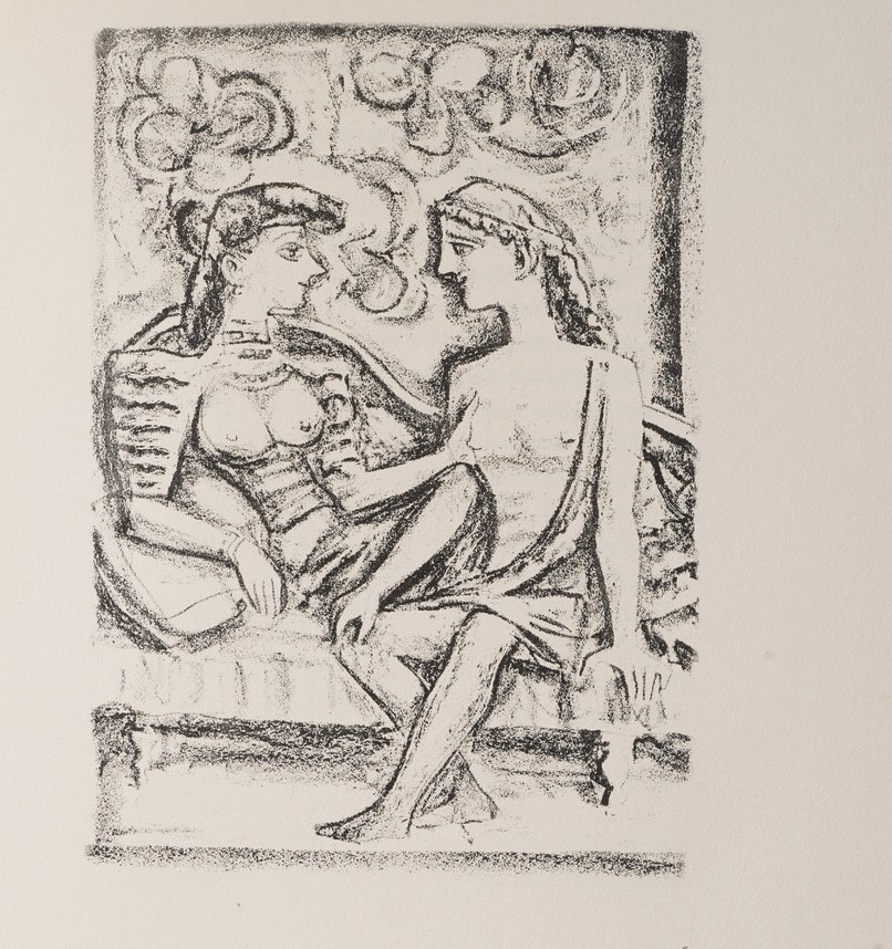 Gide André Theseus... Mardersteig, (officina Bodoni), 1949.