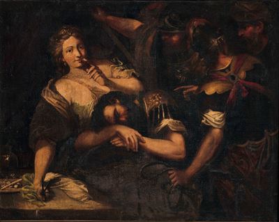 Scuola Lombarda del XVII Secolo Sansone e Dalila