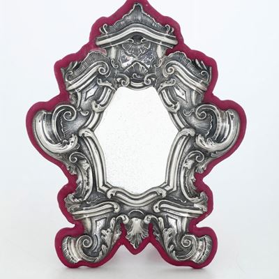 Cornice con Specchio. Argenteria Artistica Italiana del XX Secolo
