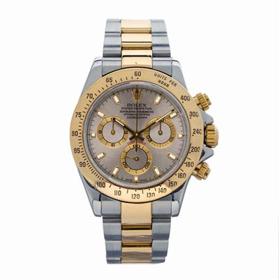 Sportivo ed Iconico Cosmograph Daytona Ref 116523, Acciaio e Oro Giallo Quadrante Grigio Ardesia,...