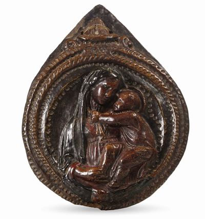 Madonna con Bambino "tipo Corsini" da Luca della Robbia Probabile XV-XVI Secolo