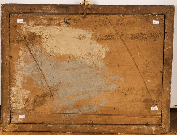 Quattro dipinti ad arte povera su tavola, XVIII secolo