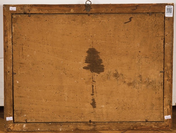 Quattro dipinti ad arte povera su tavola, XVIII secolo