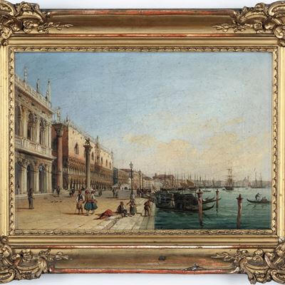 Veduta di Riva degli Schiavoni a Venezia
