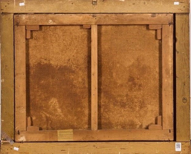 Scuola del XVIII secolo, Scena di genere con suonatrice, olio su tela