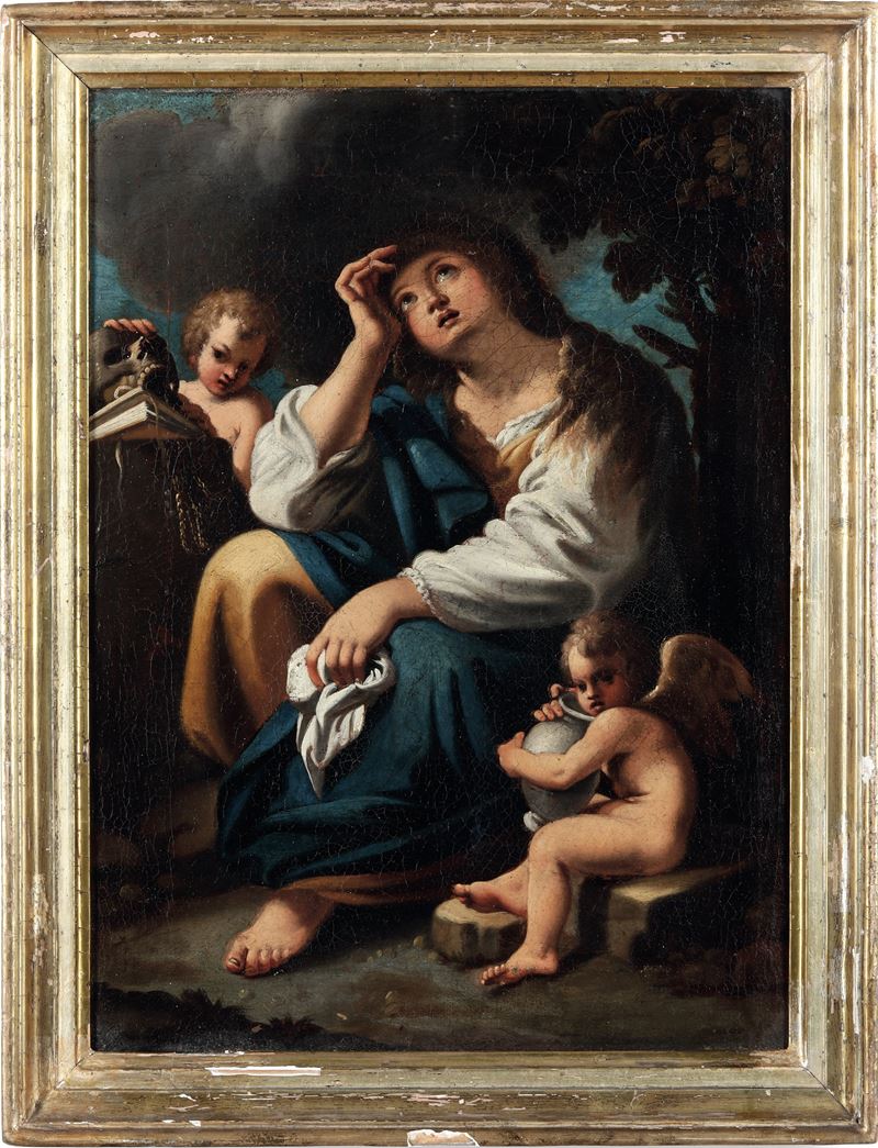 Bartolomeo Schedoni : Maddalena penitente  - olio su tela - Asta Pittura Antica - Cambi Casa d'Aste