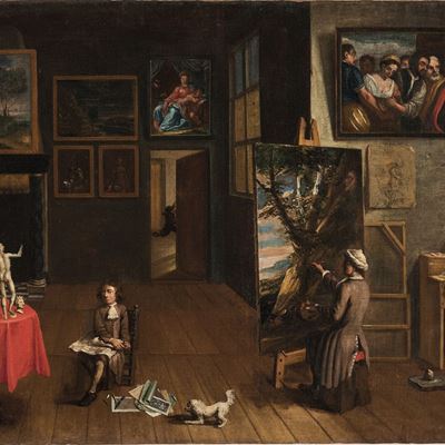 Interno Dell'atelier Dell'artista
