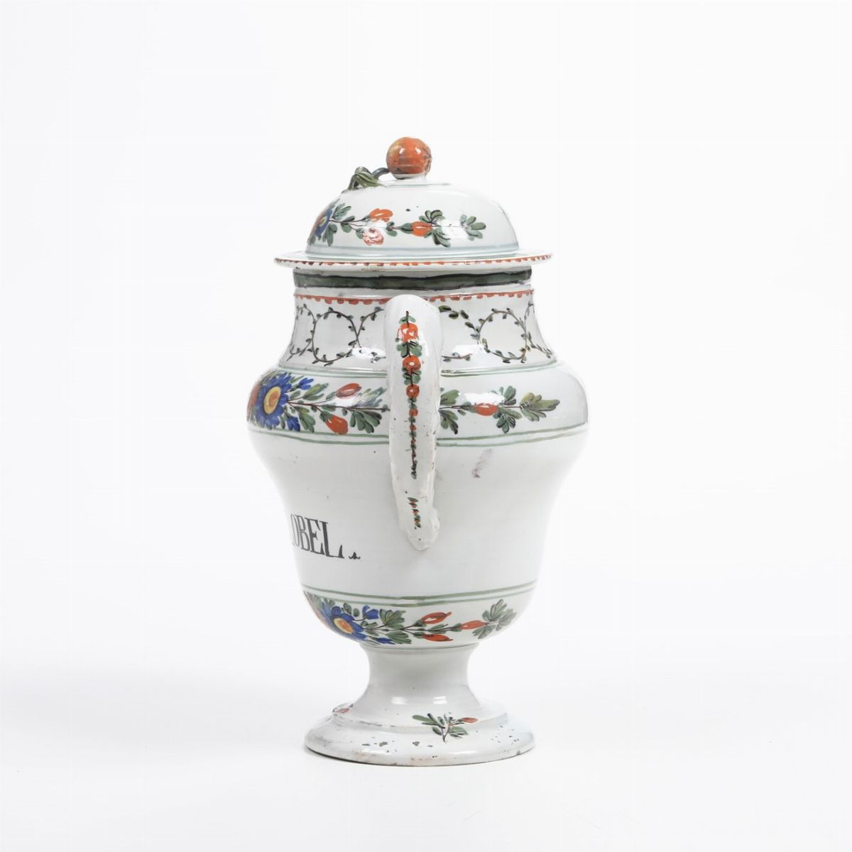 Orciolo con Coperchio.nove, Manifattura Antonibon, 1750-1770.