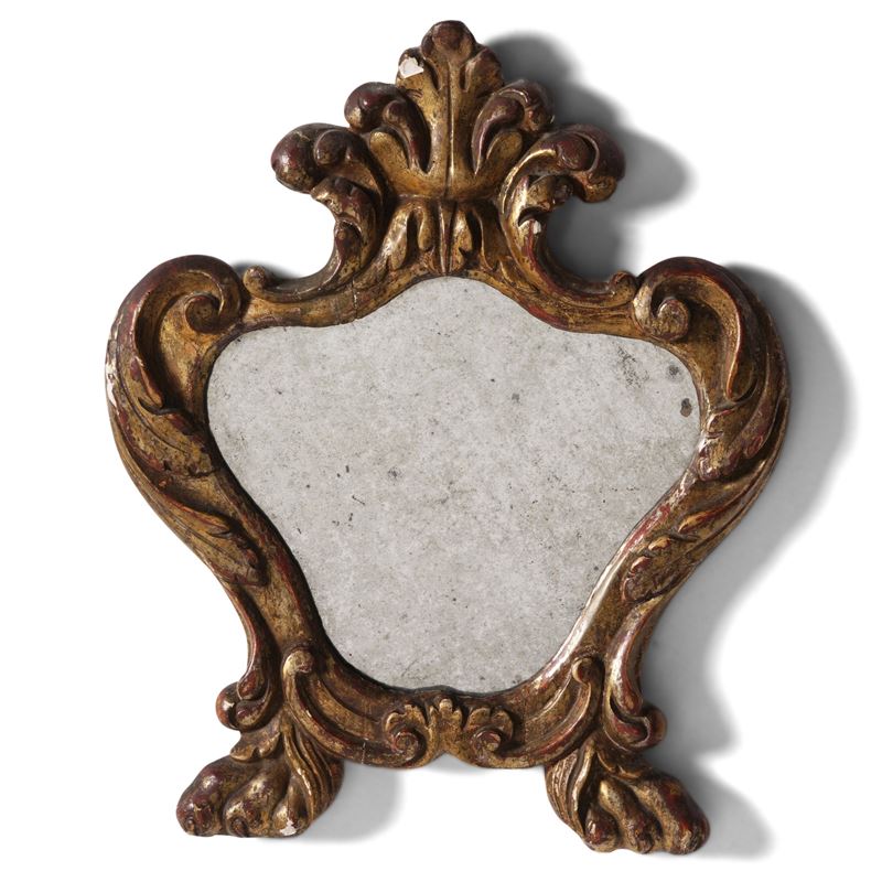 Cartagloria in legno intagliato e dorato. XIX secolo  - Auction Antique - Cambi Casa d'Aste