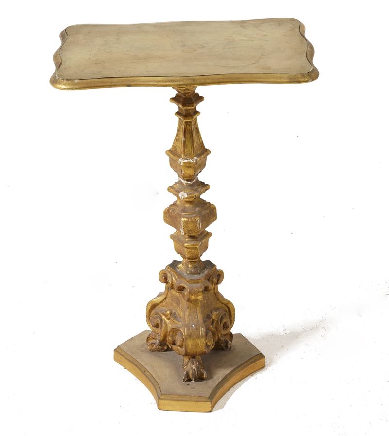 Gueridon in legno intagliato e dorato, XIX secolo  - Auction Antique - Cambi Casa d'Aste