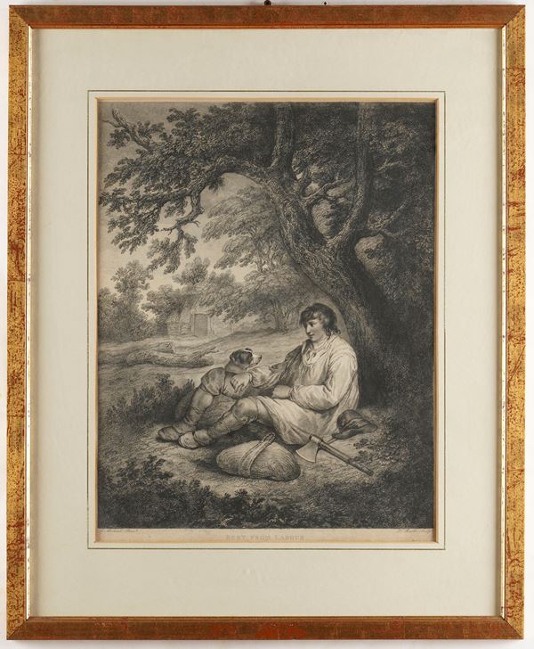 Tre incisioni diverse in cornici. Inghilterra, XIX secolo