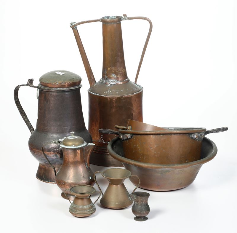 Lotto di oggetti vari in rame  - Auction Antique - Cambi Casa d'Aste