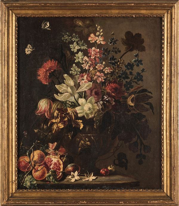 Tommaso Realfonso - Natura morta con vaso di fiori