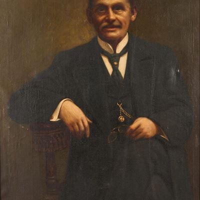 Scuola del XIX Secolo Ritratto Maschile