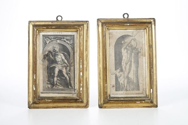 Pietro Sante Bartoli (Perugia, 1635 – Roma, 7 novembre 1700) da soggetti di Polydorus Caravagiensis. Fine XVII - inizi XVIII secolo Plutone