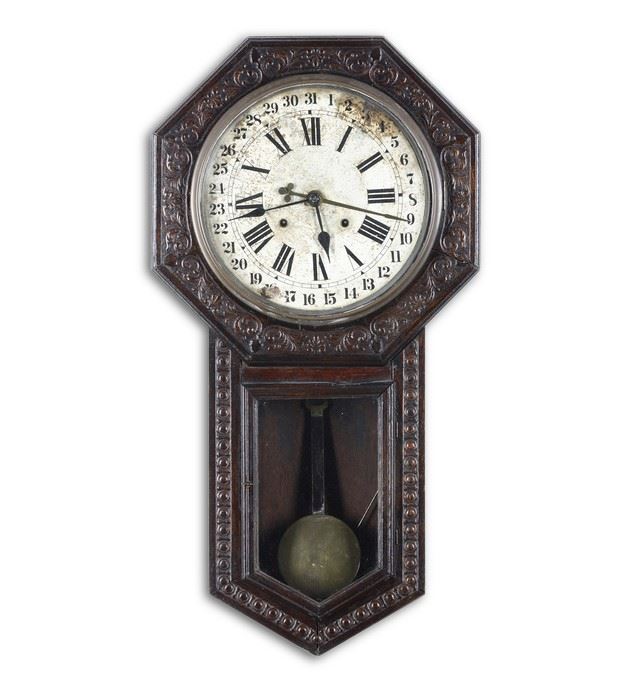 Orologio a pendolo da parete. XX Secolo  - Auction Pendulum and clocks - Cambi Casa d'Aste