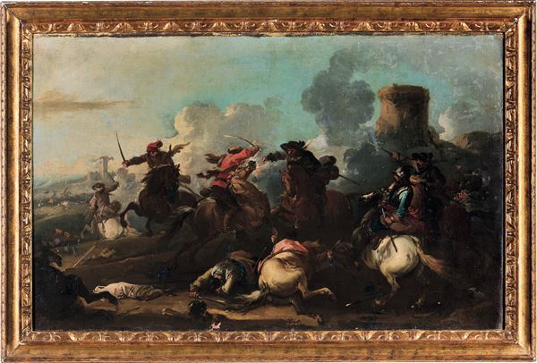 Jaques Courtois detto il Borgognone - Scontro di cavalleria