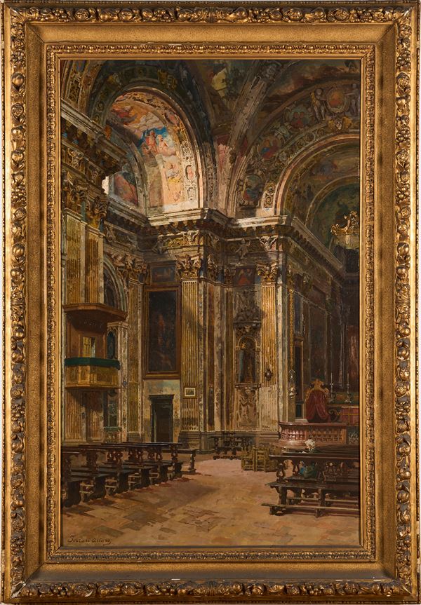 Interno della chiesa di Sant'Antonio Abate a Milano