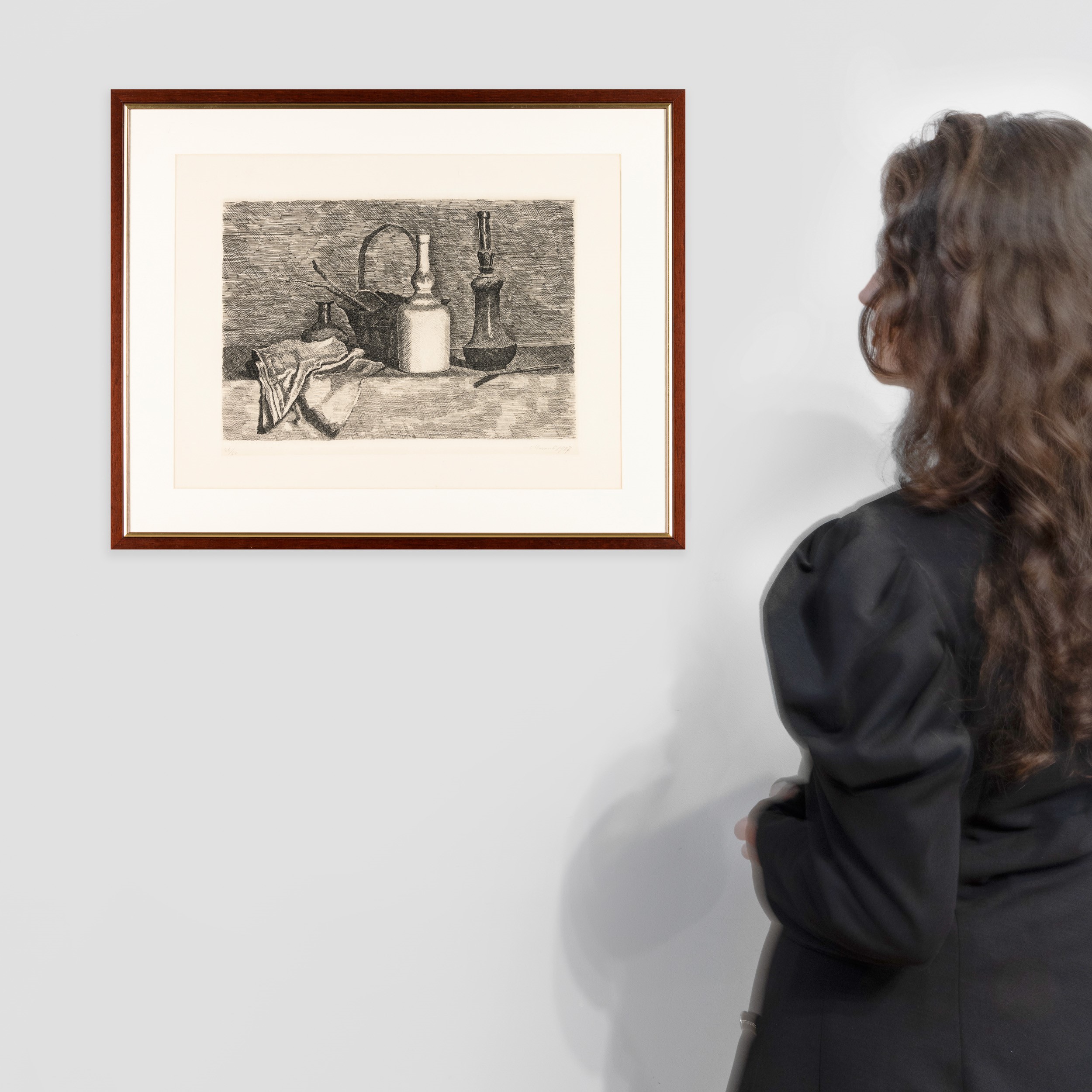 Giorgio Morandi - Natura Morta con Panneggio a Sinistra