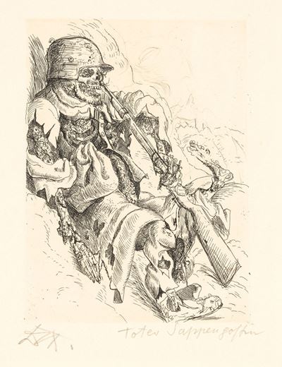 Toter Sappenposten - dal Portfolio Der Krieg