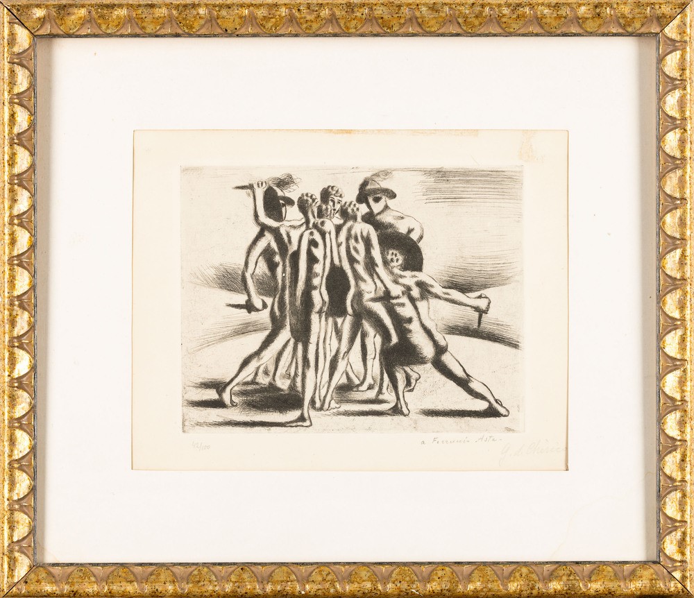 Giorgio De Chirico - Combattimento dei Gladiatori