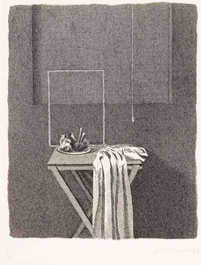 Interno con Corda Appesa