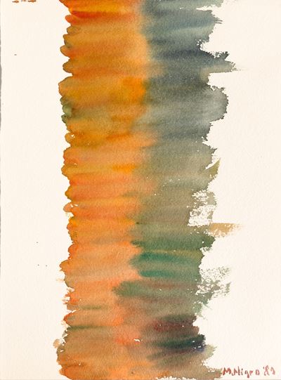 Senza titolo, acquarello su carta, 1989