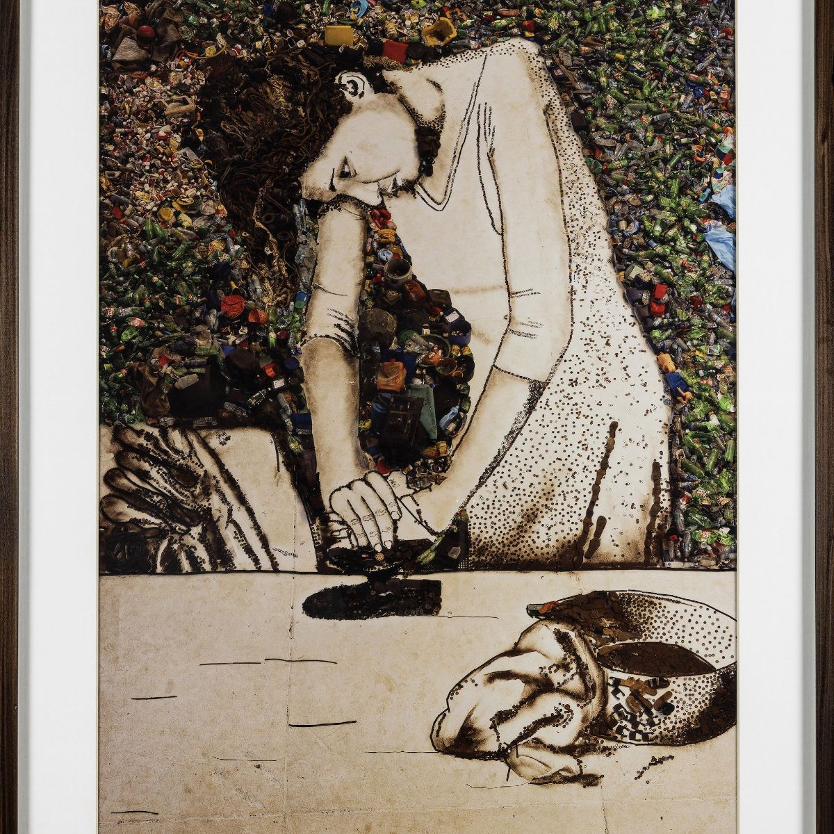 Vik Muniz - Isis (woman Ironing), dalla Serie Pictures Of Garbage