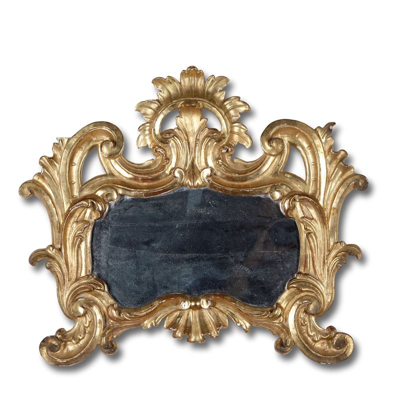 Cartagloria in legno intagliato e dorato. XVIII-XIX secolo  - Auction Antique September - Cambi Casa d'Aste