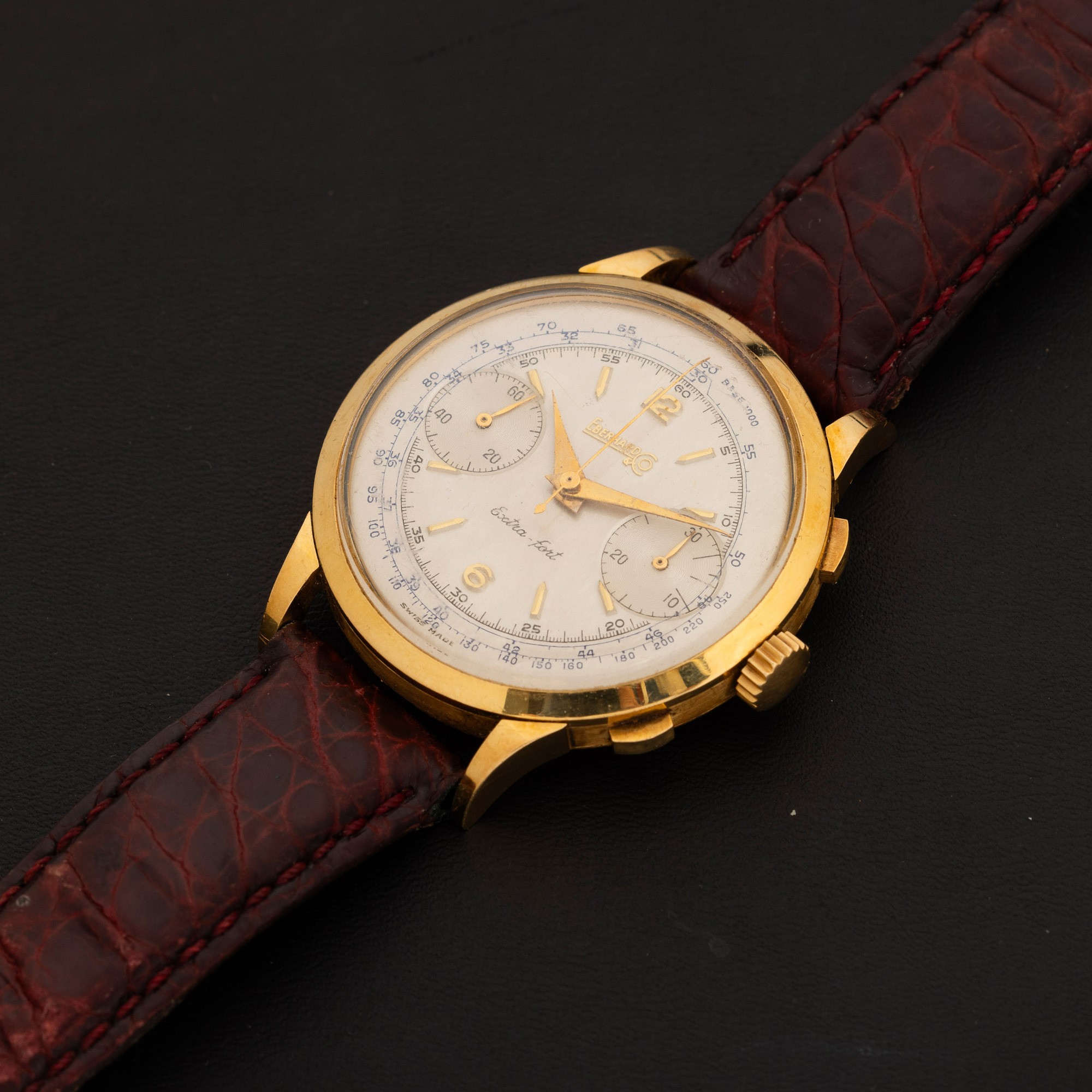 Eberhard & Co - Extra-fort in oro giallo 18k con quadrante Argentè e carica manuale